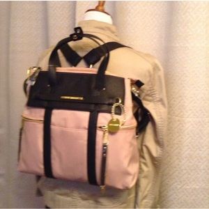 Steve Madden Convertible Backpack in blush pink